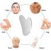 Gobabo Gua Sha Stainless Steel Face Tool | Heart-Shaped Lymphatic Drainage Massage Tool for Face Eyes Neck & Body - Buy Online on GoSupps.com