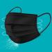 Black-50pack Disposable Face Masks Ear Loop. Protective breathable dust-proof 3protective non woven layer mask. Non-Medical Protective Disposable Mask for everyday use. - Buy Online on GoSupps.com
