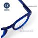 Popme Unisex Ocean Blue Reading Glasses | Blue Light Filter | 2 Diopters for Presbyopia | One Size International Shipping - Buy Online on GoSupps.com