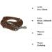 Fat Leather Gleine 3-Way Adjustable Braided Dog Leash | 96 Models Available | 3m x 15mm Brown Stainless Steel Hook - Buy Online on GoSupps.com