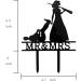 Bridal Garter Hunter Rifle Wedding Cake Topper The Hunt is Over Cake Topper Bride Groom Dragging Funny Cake Topper Antler Topper - Buy Online on GoSupps.com