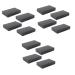 Beavorty 12 pcs makeup palette eyeshadow eye shadows magnetic Empty Eyeshadow Palette matchbox cosmetic mini 4.5X7.2CMx3pcs Black 2x3pcs