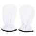 minkissy 1 Pair Maintenance Essential Oil Gloves Paraffin Hand Mittens Wax Warming Gloves Heat Preservation Gloves Hot Moisturizing Gloves Spa Care Gloves Cosmetic Polyester Hand Mask White