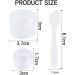4 Pieces Empty Clear Round Cosmetic Containers for Travel 20g & 5g Refillable Jars for Lotions Creams - Buy Online on GoSupps.com