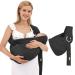 Baby Carrier Sling Infants Soft Carriers for Newborn Toddlers Sling Wrap Front and Back Ergonomic Design 4 in 1 Multi-Functional Breathable Adjustable Hug Strap for Babies (Black)