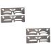 POPETPOP 4 Pcs Eyebrow Ruler Makeup Supplies Brow Stencil Ruler Eyebrow Makeup Tools Eyebrow Trimming Sticker 1 count (Pack of 1) As Shownx2pcs