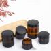 rongweiwang Secure Lock Amber Glass Bottle No Leakage Extra Thick Multi-functional Screw Lid Reusable Smooth Line UV Protective 100g Black 100g 100g Black 100g - Buy Online on GoSupps.com