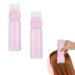 Norhogo 2 Pieces Hair Dye Brush Bottle Root Comb Applicator Bottle Comb Hair Dye Bottle with Graduated Scale Applicator Scalp Treatment Bottle Hair Tools Applicator Brush Bottles (Pink)