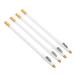 Lot de 4 Set de Crayons Blancs de Barbier Multifonctions avec Taille-crayon Int gr R sistants L'eau la Transpiration pour Trac s Pr cis de Sourcils Barbe et Cheveux
