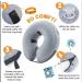 BENCMATE Inflatable Recovery Collar for Dogs & Cats - Medium Blue, Neck 8-12 - Soft Pet Cone that Doesn't Block Vision - Buy Online on GoSupps.com