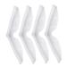 Lurrose decorated 4 pieces of anti-fitting facial accessories anti-glasses fitting spray self-adhesive nose brick-footed nose brick fog previously fog previously of the inner mask silicone leverage prevention white 12x4x1cm