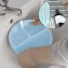 Silicone Baby Plate with Suction Cup, Spoon & Fork Set - BPA Free, Non-Slip Toddler Tableware with Compartments in Light Blue - Buy Online on GoSupps.com