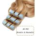 Rich Choices Tape In Extensions - Real Remy Hair 20 Pcs Ashblond/WeiÃblond #18/613 40cm 50g - International Shipping Available - Buy Online on GoSupps.com