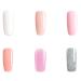 BLUESKY Gel Polish French Manicure Set Pink White Silver Nude Glitter (Requires Curing Under Uv/Led Lamp) 10 ml