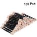 BIUDECO 100 Pcs Makeup Tools Double Head Eyeshadow Brushes Eyeshadow Makeup Brushes Makeup Black Size 2 Black - Buy Online on GoSupps.com