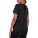 Jlowesun Women's Sportshirt - Lightweight Breathable Short Sleeve Top with Mesh Back for Fitness Running & Yoga - Stylish Black Round Neck - Buy Online on GoSupps.com