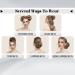 OMGREAT 2PCS Dark Auburn Updo Messy Hair Buns Curly Wavy Ponytail Extensions - Buy Online on GoSupps.com
