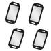 Feisate 4 Pack Large Hand Mirrors with Double Handle Foam Hand Mirrors with Handle Hair Stylist Handheld Mirror with Handle Barbershop Unbreakable Mirror Handheld Barber Mirror for Back of Head.