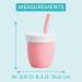 Munchkin Silicone Open Training Cup with Straw | 4oz Coral Sippy Cup for Babies 6 Months+ | Ideal Transition Cup from Sippy to Straw for Baby and Toddler Weaning - Buy Online on GoSupps.com