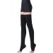 TOFLY Thigh High Compression Stockings - Open Toe - Opaque - Firm Support 15-20mmHg - Silicone Band - Varicose Veins - Edema - DVT - Black XL - Buy Online on GoSupps.com