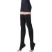 TOFLY Medical Thigh High Compression Stockings (Pair) - Open Toe 15-20mmHg Graduated Compression Hose for Varicose Veins & Edema - Black - Size L - Buy Online on GoSupps.com