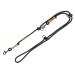 Trixie Hundeleine be Nordic V -Leash S - M 2.00 m 8 mm in black/sand - adjustable dog leash with Nordic charm - for small to medium -sized dogs - 17225 S -M black/sand