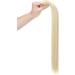 Ponytail Extension Wrap Around Long Straight Curly Clip in Ponytail Hair Extensions for Women Brown Black Blonde Hairpiece 23"-Straight Bleach Blonde - Buy Online on GoSupps.com