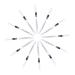 Healvian 48 Pcs Eyeliner Pencil Gel Eyeliner Iluminador Makeup Woman Wooden Pole White