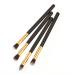 NOLITOY Cream Suit 4pcs Set Eyeshadow Stick Eye Make-up Brush Kit Glitter Eyeshadow Creamy Eyeshadow Synthetic Hairs Eyeshadow Professional Glitter Makeup Eye Makeup Eyebrow Brush Small Medium Black