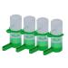 Smaroll 4PCS Birds Feeder Plastic Drinker Waterer Clips Food Dispenser Feeders for Cage Water Dispenser Feeders for Sparrow Parrorts Budgie Cockatiel Lovebirds Chicken Coop L Birds Water Feeder