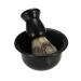 Buy Zerodeko 2pcs Shaving Bowl & Brush Holder Set - Black Shaving Cup & Stand for Bristles Razor - Perfect for Men s Grooming - Buy Online on GoSupps.com