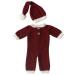 KESYOO Christmas Newborn Baby Photography Outfits Santa Claus Red Hat Rompers Handmade Crochet Knitted Clothes Photo Shoot Costume for Baby Boys Girls Photography Props
