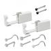Nose Piercing Kits, Safety Disposable 20G Nose Piercing Gun with 20G Nose Rings Studs Set for Women Girls Black
