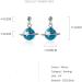 S925 Ongle Champignon Blanc Femme Style Art Cor en Mode Mignon Plan te Bleue Ciel toil Douxune Paire LJBLEUSK - Buy Online on GoSupps.com