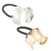2 Pieces Cuff Ponytail Holder Metal Hair Ties Hair Cuff Elastic Hair Band Gothic Punk Cuff Wrap Ponytail Holder Elastic Rope Hair Cuff Wrap Hair Accessories for Women Girls  Golden and Silver