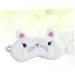 Premium White Sleeping Eye Mask - Comfortable Night Blindfold & Eye Shade for Restful Sleep | International Shipping Available - Buy Online on GoSupps.com