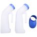 Srutueo 2 Packs Unisex Spill Proof Urinal for Men and Women with Screw Lid Urinal Funnel for Travel Outdoor