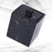 FBWSM Marble Cotton Swab Box with Lid - Stylish Glass Black Holder for Makeup Cotton Swabs | International Shipping Available - Buy Online on GoSupps.com
