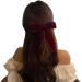 JIHUOO 2 Pieces Velvet Hair Bow Clips Bow Hair Clips Hair Accessories Bow for Women Girls Red