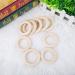 Yicare 10-Piece Baby Wooden Teething Rings - 70mm Handicraft Rings for Babies | Safe Wood Teethers & DIY Craft Bracelet - Buy Online on GoSupps.com