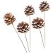 TEHAUX 10 Pcs Floral Flower Bouquet Artificial Pine Cone Bouquet Artificial Plants Diy Crafting Pinecones Branches Pinecones with Pine Floral Picks Mini Wreath Ornament Vase Autumn Bamboo As Shownx2pcs 50X5cmx2pcs - Buy Online on GoSupps.com