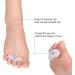 Toe Straightener Spacers | Gel Toe Separators for Bunion Hammer Toe & Crooked Toes - Improve Comfort & Alignment - Buy Online on GoSupps.com