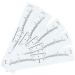 DOITOOL 100pcs Disposable Eyebrow Ruler Eyebrow Tracer Disposable Gauge Makeup Kits Disposable Caliper Mini - Buy Online on GoSupps.com