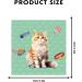 6-Pack Cute Cat Design Reusable Microfiber Cleaning Cloths | Ideal for Eyeglasses Sunglasses Cell Phones & Screens | Eco-Friendly eCommerce Shipping Worldwide - Buy Online on GoSupps.com