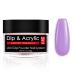 Purple Dip Powder (Added Vitamin & Calcium) Salon Quality Fine Dip Powder Nail Art Powder for DIY French Manicure At Home, Odor-Free, Long-Lasting, No Nail Lamp Needed (78)