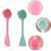 Uonlytech Silicone Spatula Silicone Facial Applicator Silicone Face Brush Double- ended Facial Brush for Deep Cleansing Makeup Removal Massaging Spatula Scraper Charcoal Face Wash - Buy Online on GoSupps.com