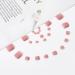 Handcess Square Matt Artificial Toenails - Short Skin Color & Pink Full Cover Nail Tips (24 Pieces) | Ideal for Women & Girls - International Shipping Available - Buy Online on GoSupps.com
