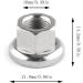 Hajxzh Bicycle Axle Nut 2pcs M10 7075 Aluminum Alloy Flange Track Hub Nut | Bike Accessories - Buy Online on GoSupps.com