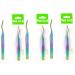 DOITOOL 6 Pcs Lady Tools Pointed Tweezers Lash Tools False Eyelashes Clip Steel Tweezers Lip Gloss Applicator Eyebrow Clip Pro Tools Lash Tweezers Eyelashes Tweezers Miss Bagged Extender 11.3x1cmx3pcs