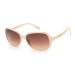 JM Classic Bifocal Reading Sunglasses for Women Vintage Reading Glasses Outdoor UV Protection Beige 4.0 x